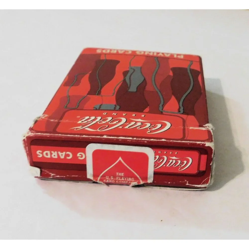 Vintage Coca-Cola Brand Playing Cards Original Box Red Deck